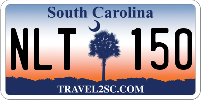 SC license plate NLT150