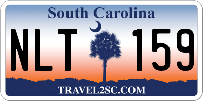SC license plate NLT159