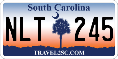 SC license plate NLT245