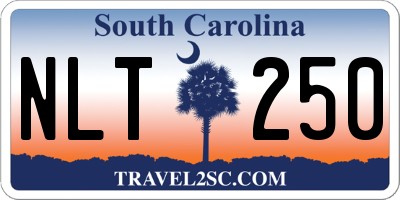 SC license plate NLT250