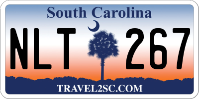SC license plate NLT267