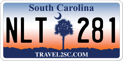 SC license plate NLT281