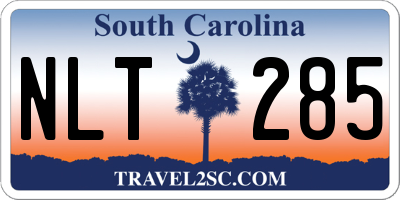 SC license plate NLT285