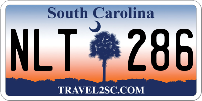 SC license plate NLT286