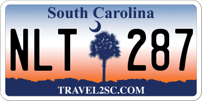 SC license plate NLT287