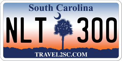 SC license plate NLT300