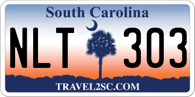 SC license plate NLT303