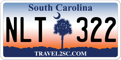 SC license plate NLT322