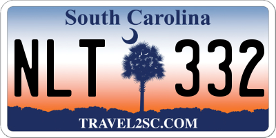 SC license plate NLT332