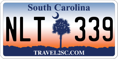 SC license plate NLT339