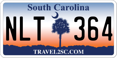 SC license plate NLT364