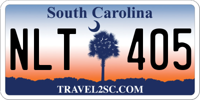 SC license plate NLT405
