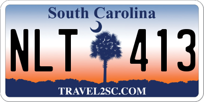 SC license plate NLT413