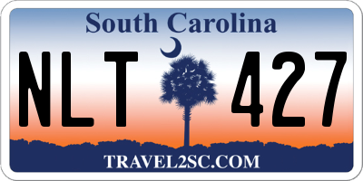 SC license plate NLT427