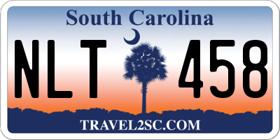 SC license plate NLT458