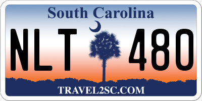 SC license plate NLT480