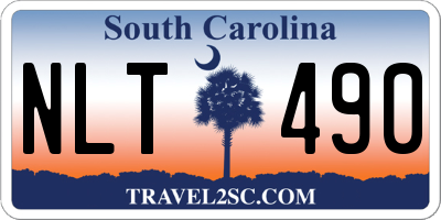SC license plate NLT490