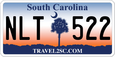 SC license plate NLT522