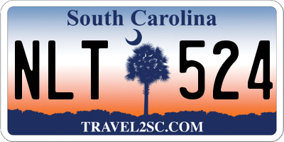 SC license plate NLT524