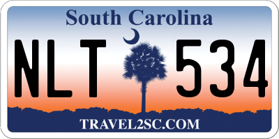 SC license plate NLT534