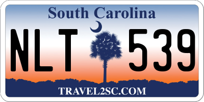 SC license plate NLT539