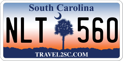 SC license plate NLT560