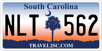 SC license plate NLT562