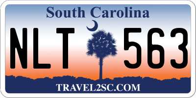 SC license plate NLT563
