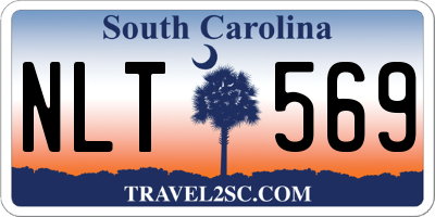SC license plate NLT569