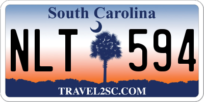 SC license plate NLT594