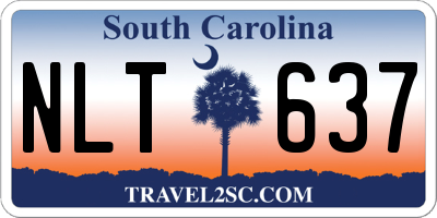 SC license plate NLT637