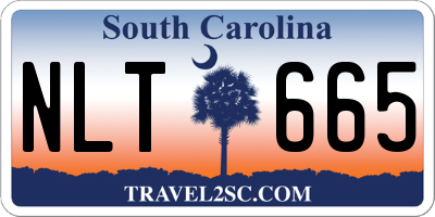 SC license plate NLT665