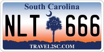 SC license plate NLT666