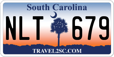 SC license plate NLT679
