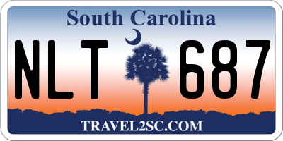 SC license plate NLT687