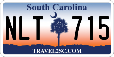 SC license plate NLT715