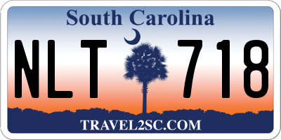 SC license plate NLT718