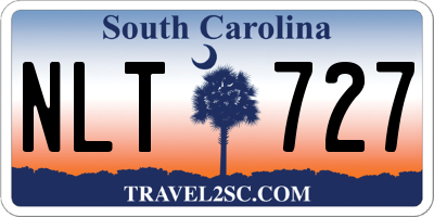 SC license plate NLT727
