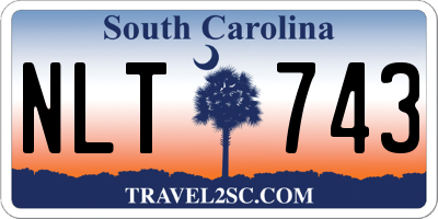 SC license plate NLT743
