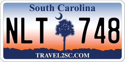 SC license plate NLT748
