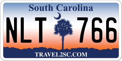 SC license plate NLT766