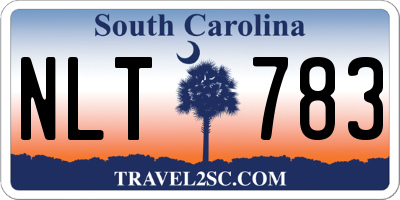SC license plate NLT783