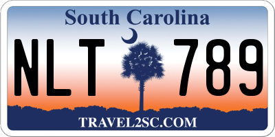 SC license plate NLT789