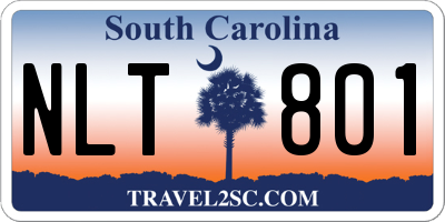SC license plate NLT801