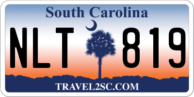SC license plate NLT819
