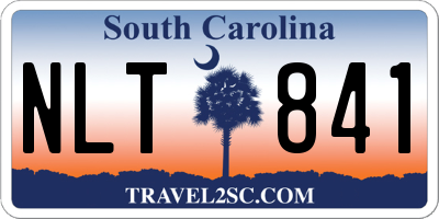 SC license plate NLT841
