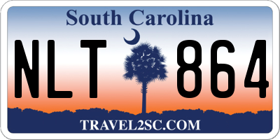 SC license plate NLT864