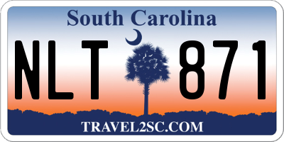SC license plate NLT871