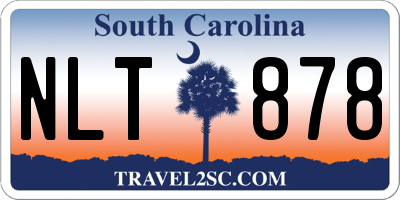 SC license plate NLT878