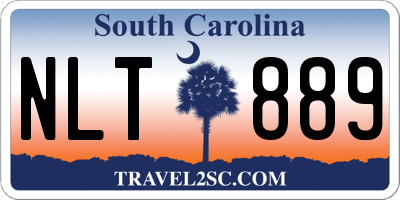 SC license plate NLT889